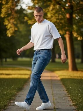 $215 The Kooples New Straight cut blue denim jeans. Size 27 FR